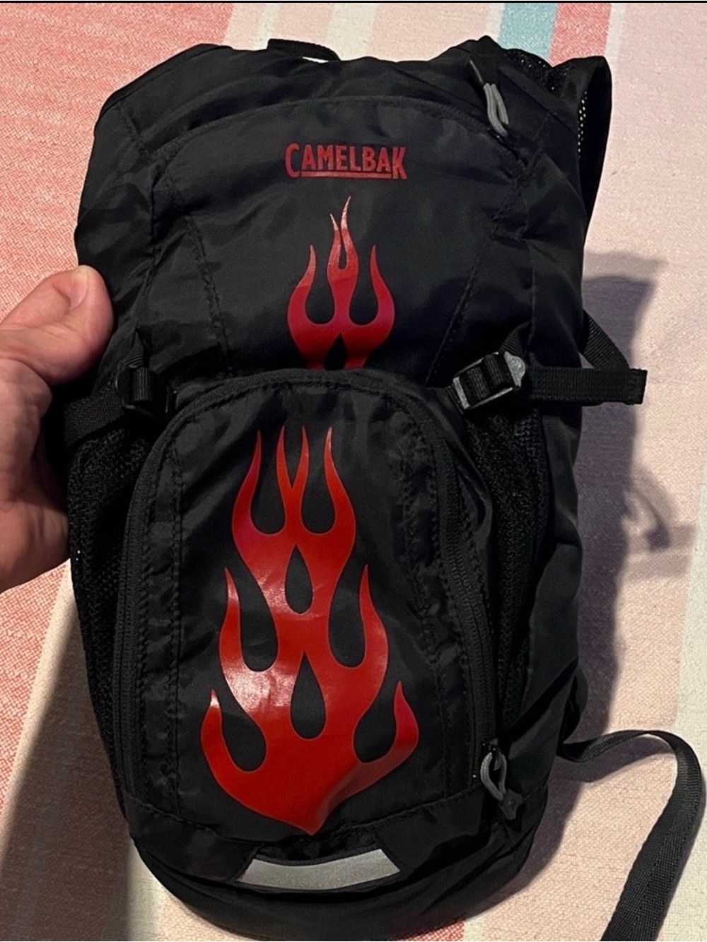 CamelBak Mini Mule 50oz Red Flame Hydration Backpack RESERVOIR NOT INCLUDED